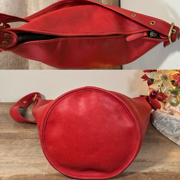 ❤️SOLD❤️Vintage Coach Red Duffle Sac 9085 - Picture 5 of 12